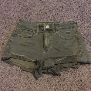 American Eagle Hi-Rise Shortie Shorts